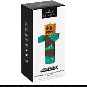 2024 Minecraft Drowned With Carved Pumpkin NEW
